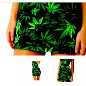 Pot leaf dress small